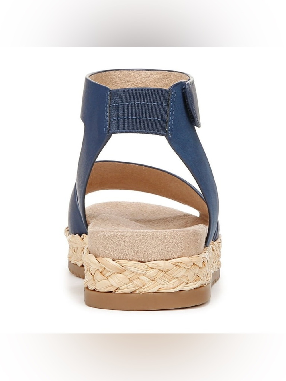 SOUL Naturalizer Deara Navy Blue Platform Flat Espadrille Sandals Sz 10 BNWB - Picture 5 of 8